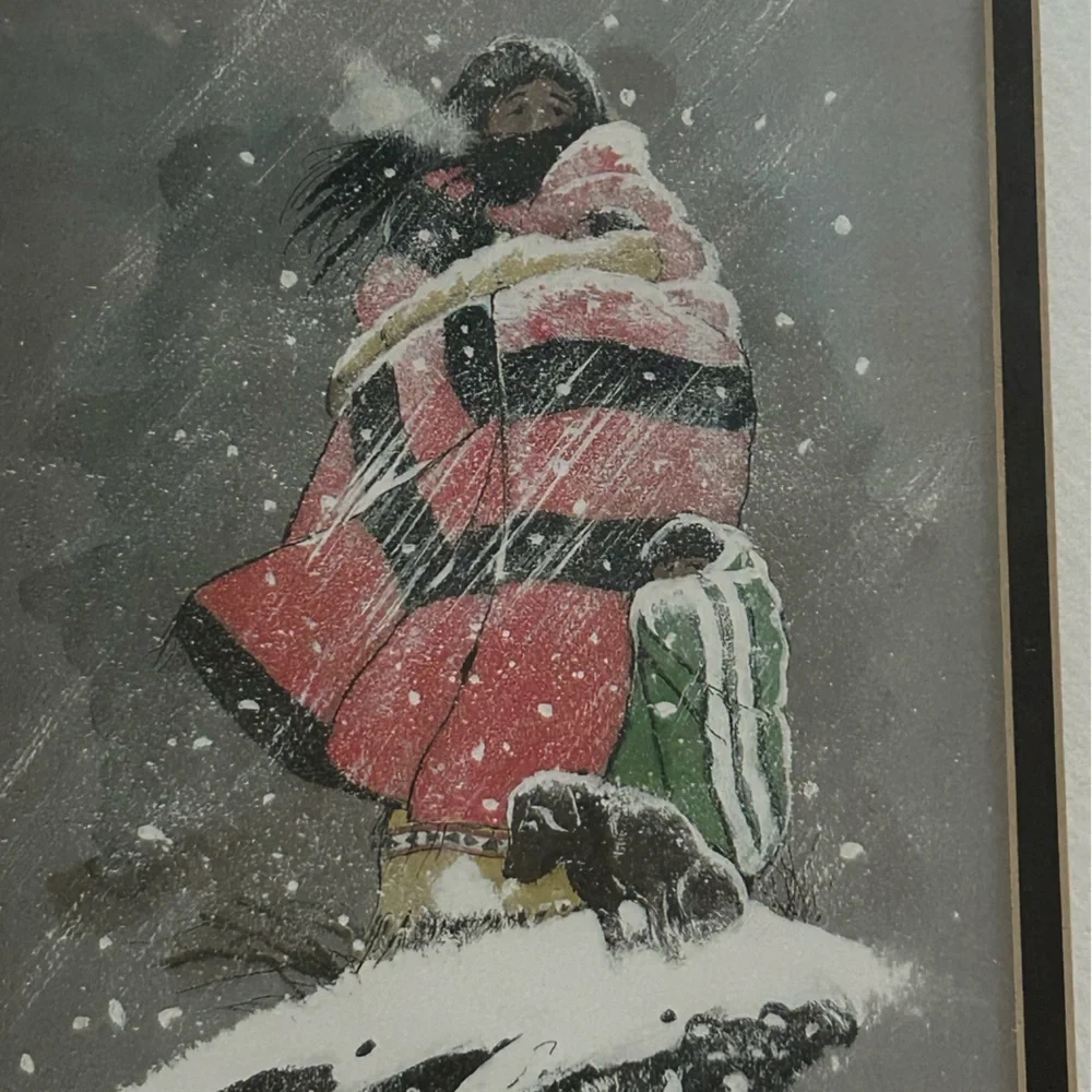 William T Zivic Western Artist Numbered Print 4/30 Signed On Back-Framed